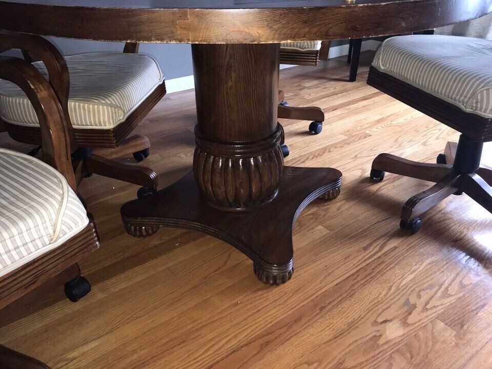 Poker and Chess Game Dinette Table