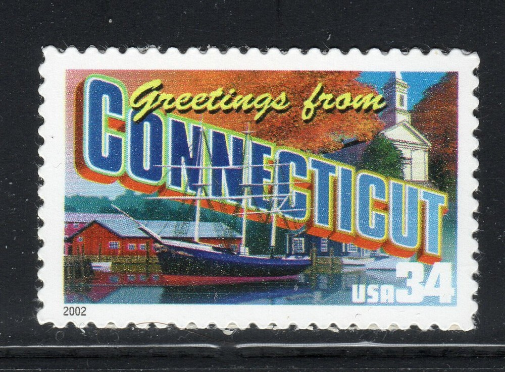 3567 * CONNECTICUT GREETINGS  * U.S. Postage Stamp  MNH