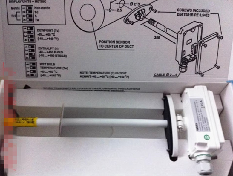 VAISALA instrument on-line thermometer sensor HMD82