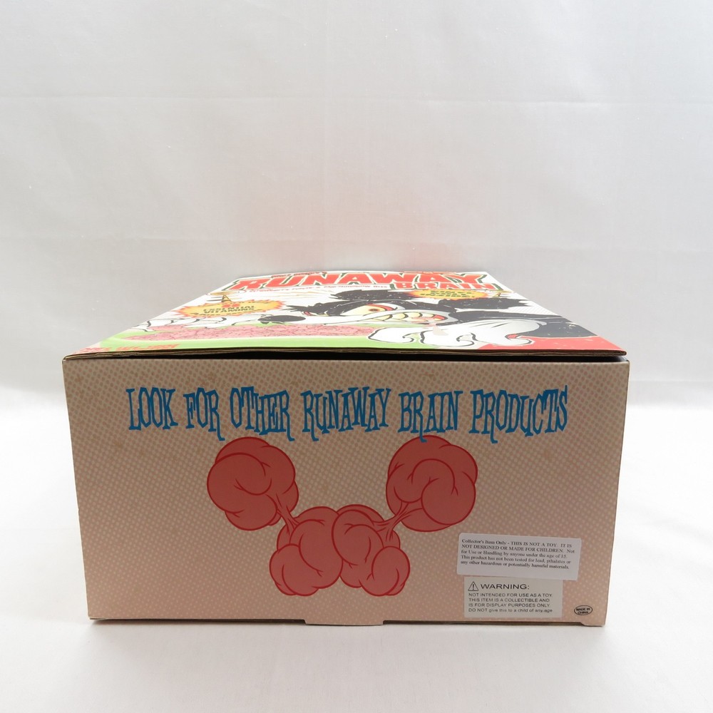 Runaway Brain Mickey Mouse Cereal Box w/8" Action Figure Inside