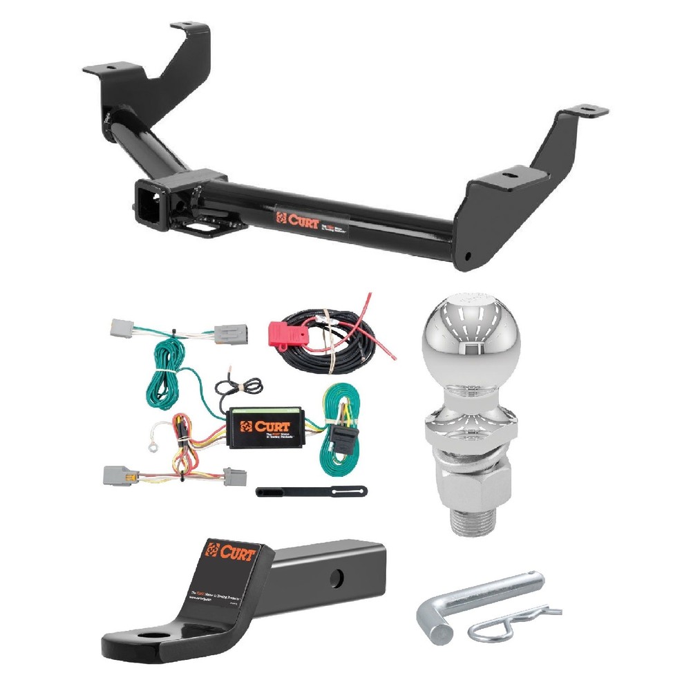 Curt Class 3 Trailer Hitch Tow Package w/ 2" Ball Diameter for Transit Connect