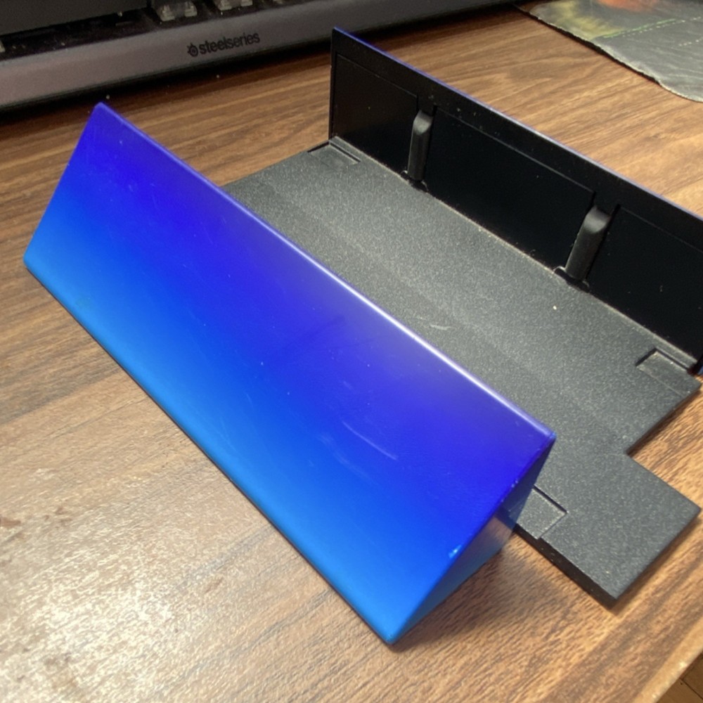PlayStation 2 Fat Blue Vertical Stand OEM
