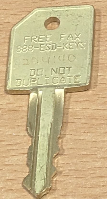 ESD XD MONEY BOX REPLACEMENT KEY CODED 204140