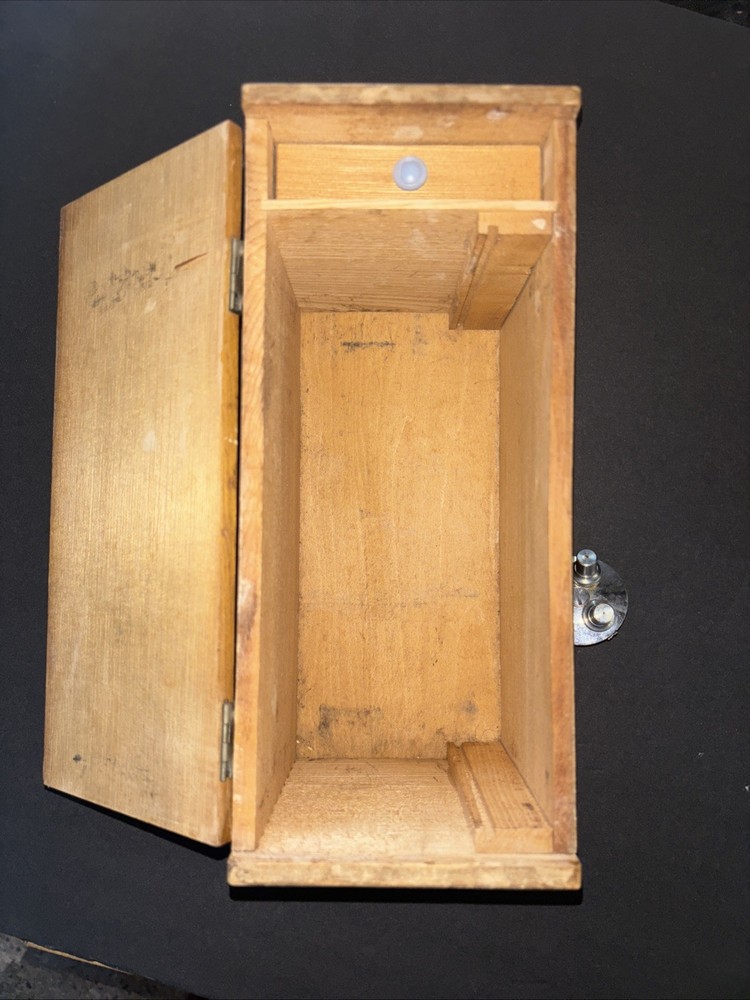 Vintage Stellar 3-turrets Microscope Original Box with Specimens