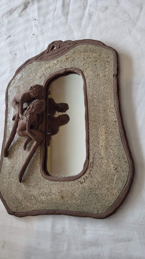Unique Handmade Vintage Couples Reflections Mirror