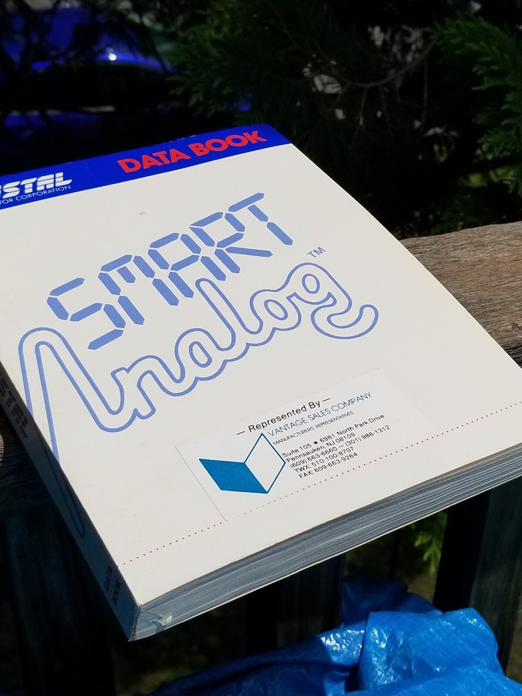 VINTAGE ELECTRONIC BOOK CRYSTAL SEMICONDUCTOR DATA SMART CATALOG 1988