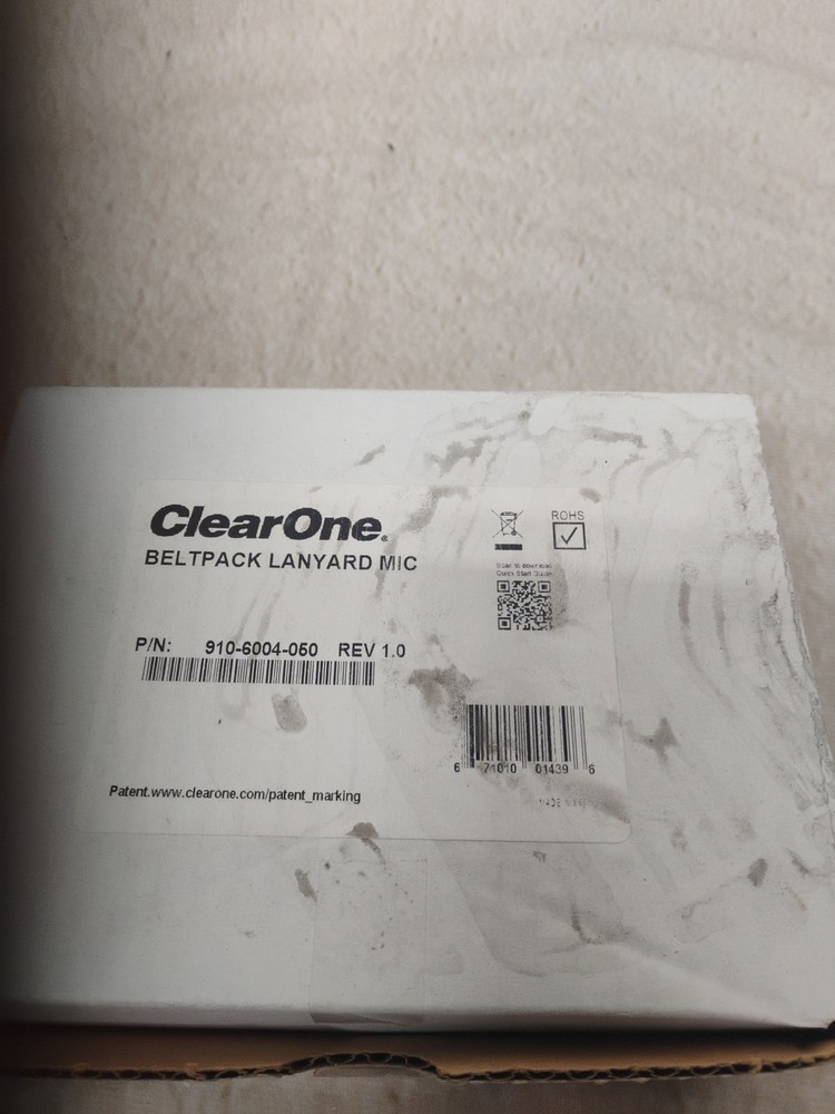 ClearOne Beltpack Lanyard Mic, 910-6004-050