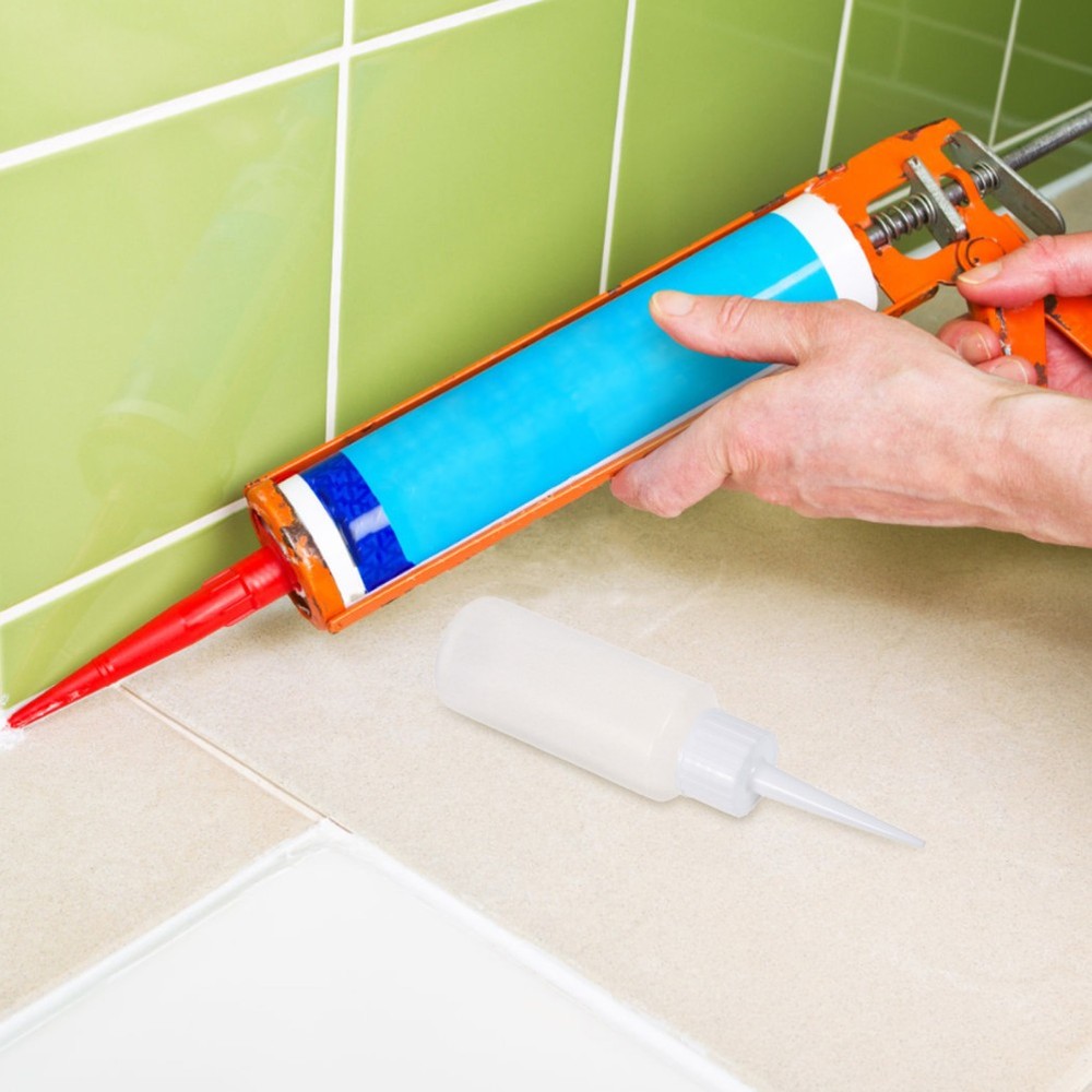 100 Pcs Sewing Agent Bottle Liquid Dropper Empty Black Plastic Squeeze Bottles