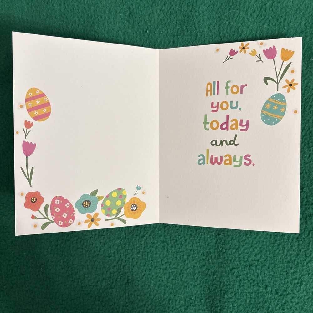 Leanin’ Tree Easter Greeting Note Card “Easter Joy Blessings And Happiness…”
