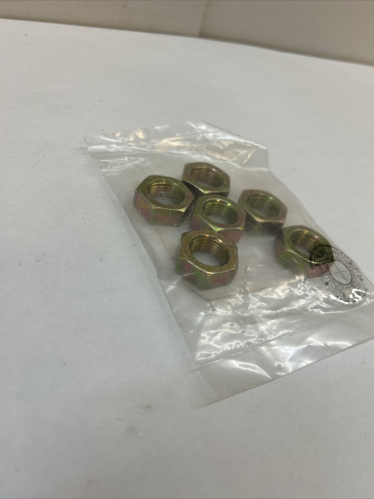 Steel Jam Nuts Left Hand 5/8 Inch-18 NF Fine Thread Pack 6