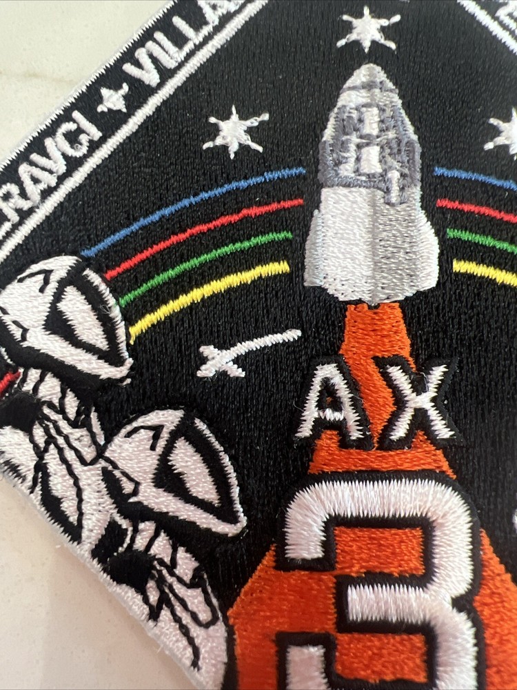 SpaceX Employee Patch - AX 3 Dragon Flight