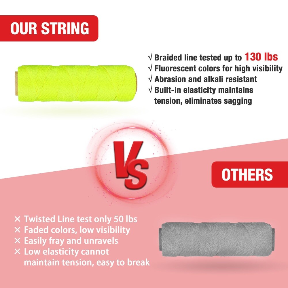 Goldblatt Mason Line #18 250ft Braided Nylon String Line Nylon Twine String Line