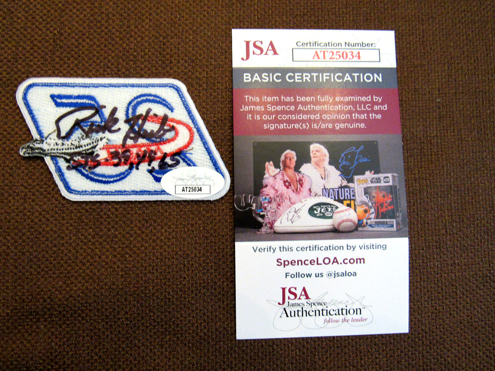 RICK HIEB STS NASA ASTRONAUT SIGNED AUTO NASA SPACE SHUTTLE MACH 25 PATCH JSA