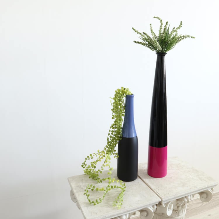 Modern Tall Bud Vase for Entryway Decor, Same-Day Shipping