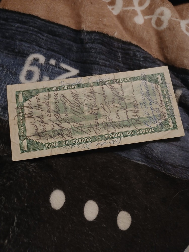 Short Snorter Canada 1 Dollar 1954