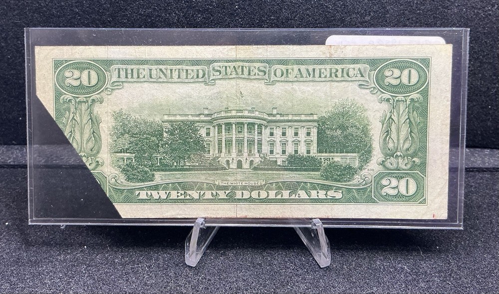 Printed Fold Over Error 1950 A $20 Federal Reserve Note Z231