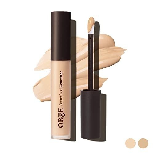 OBgE Scene Steal Concealer (Medium Beige, 0.18oz) - Full Coverage Liquid Conceal