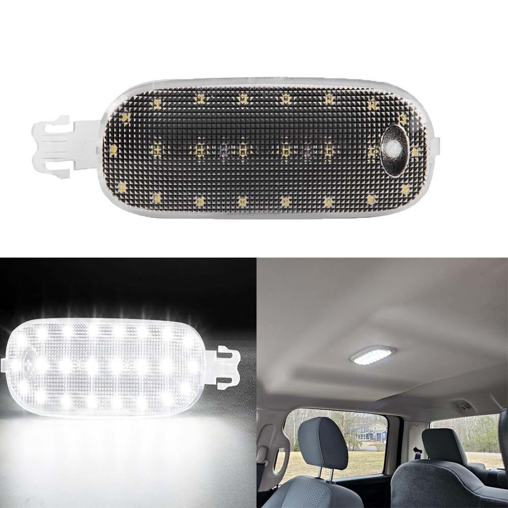 LED Overhead Dome Light Panel +Lamp Cover For 2011-2018 Ram 2500 3500 Commander
