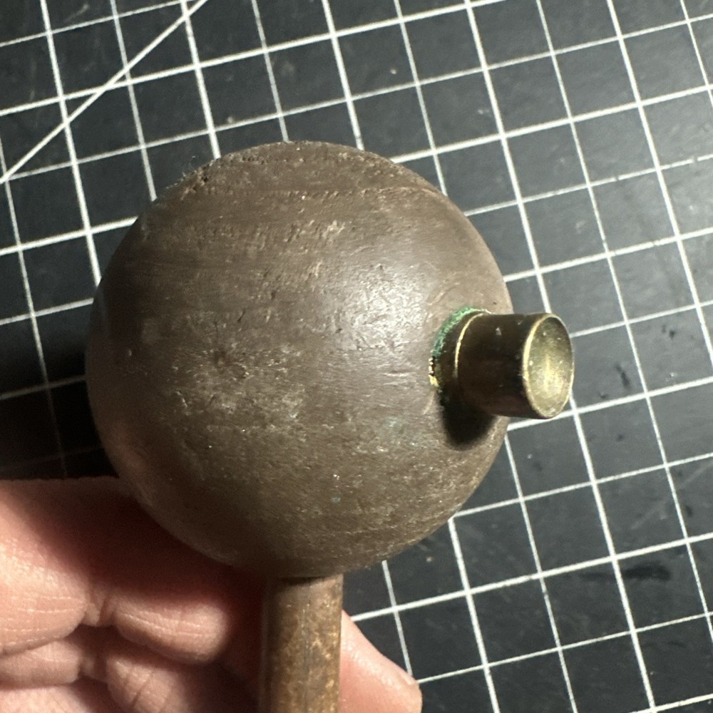 Vintage Muzzleloader Ball Starter Vintage Brass & Wood