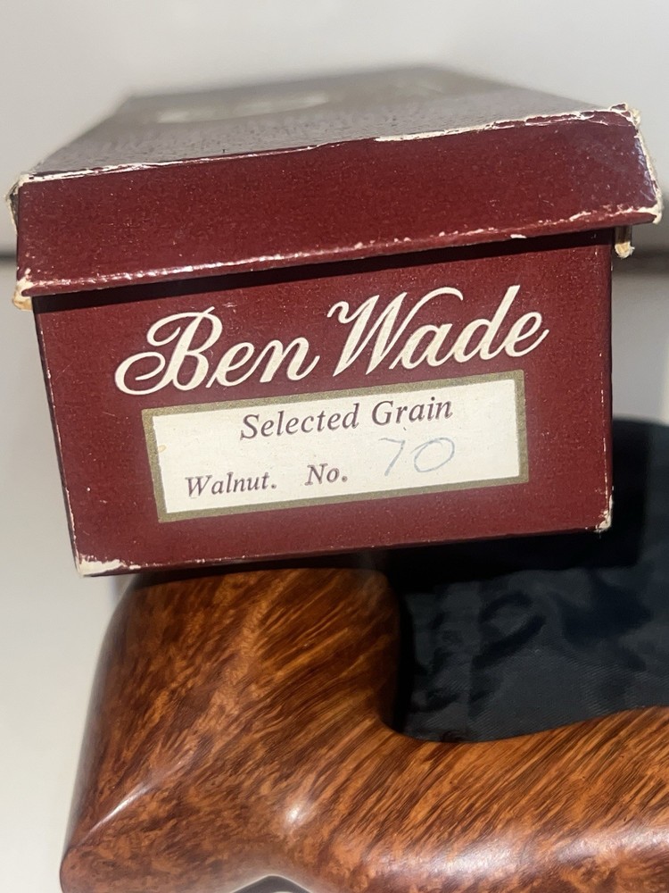 Ben Wade Hand Model 200 Briar Pipe W/original Box, Bag & Guarantee