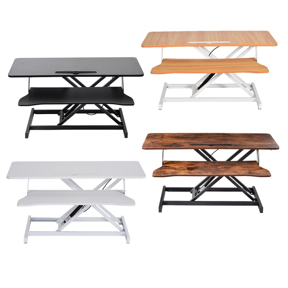 Standing Desk Converter 37" Wide Height Adjustable Sit Stand Riser