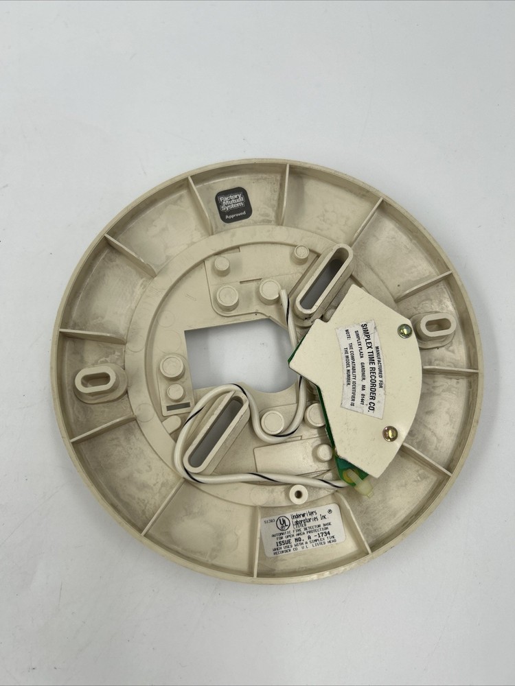 SIMPLEX HO27 2098-9211 Automatic Fire Detector Base OEM