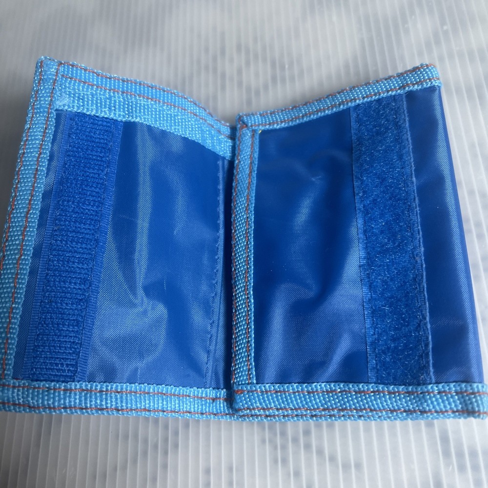 VINTAGE MARVEL FANTASTIC FOUR WALLET NICE GRAPHICS TRI FOLD Blue