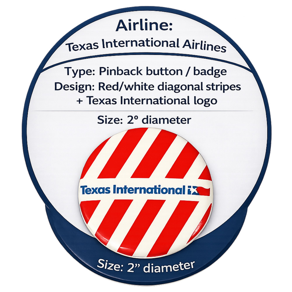52 Vintage Airline Unaccompanied Minor Button Pinback Badges