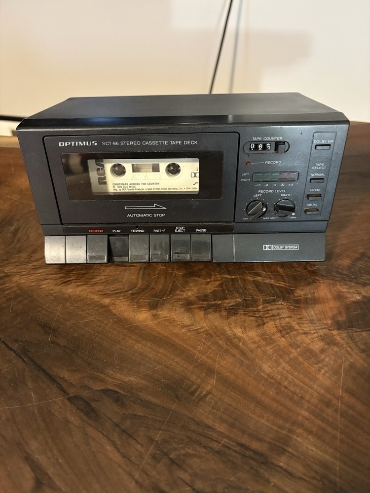 Optimus Cassette Deck SCT-86 Tested, Working Order
