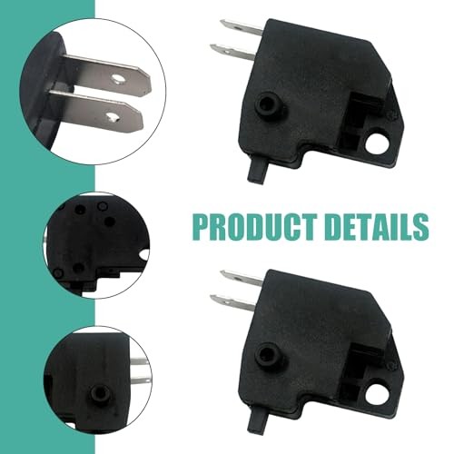Motorcycle Brake Light Switch Replacement, 2-Pack Front Disc Brake Stop Light
