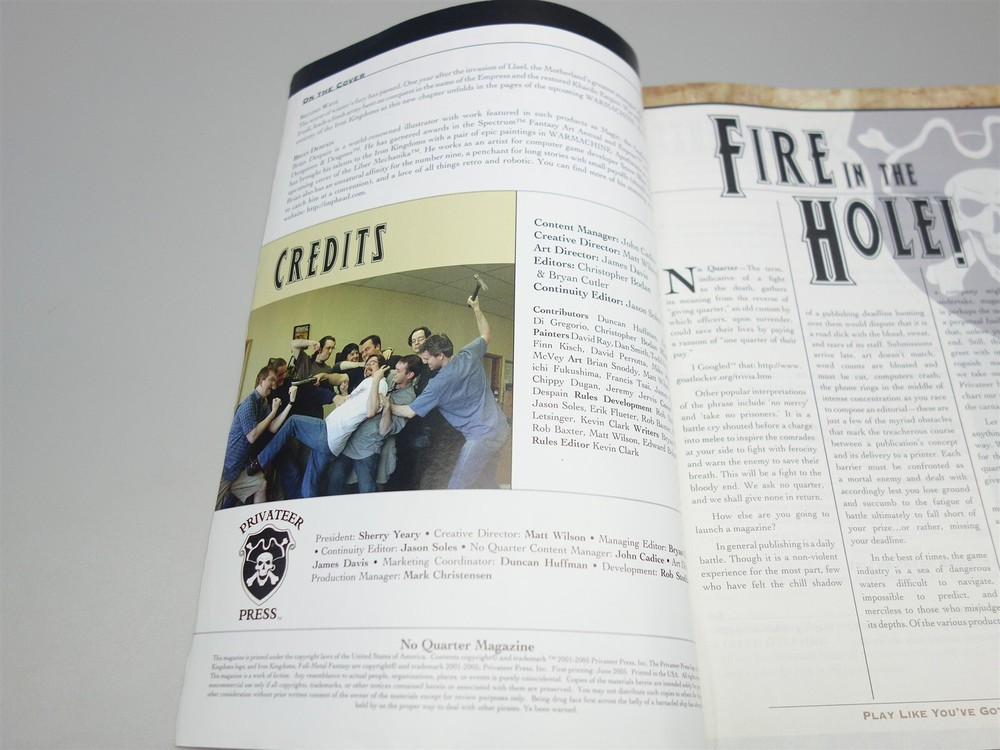 No Quarter Magazine: Issue # 1 (Privateer Press)