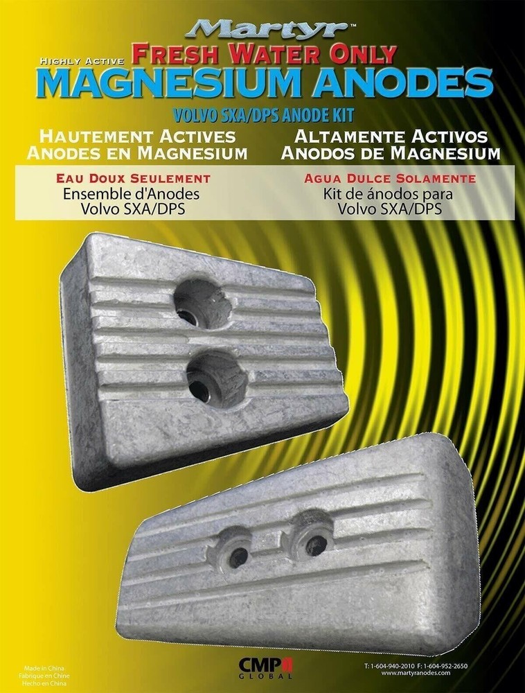 Martyr Anodes CMSXAKITM Volvo Penta Anode Kit, Magnesium