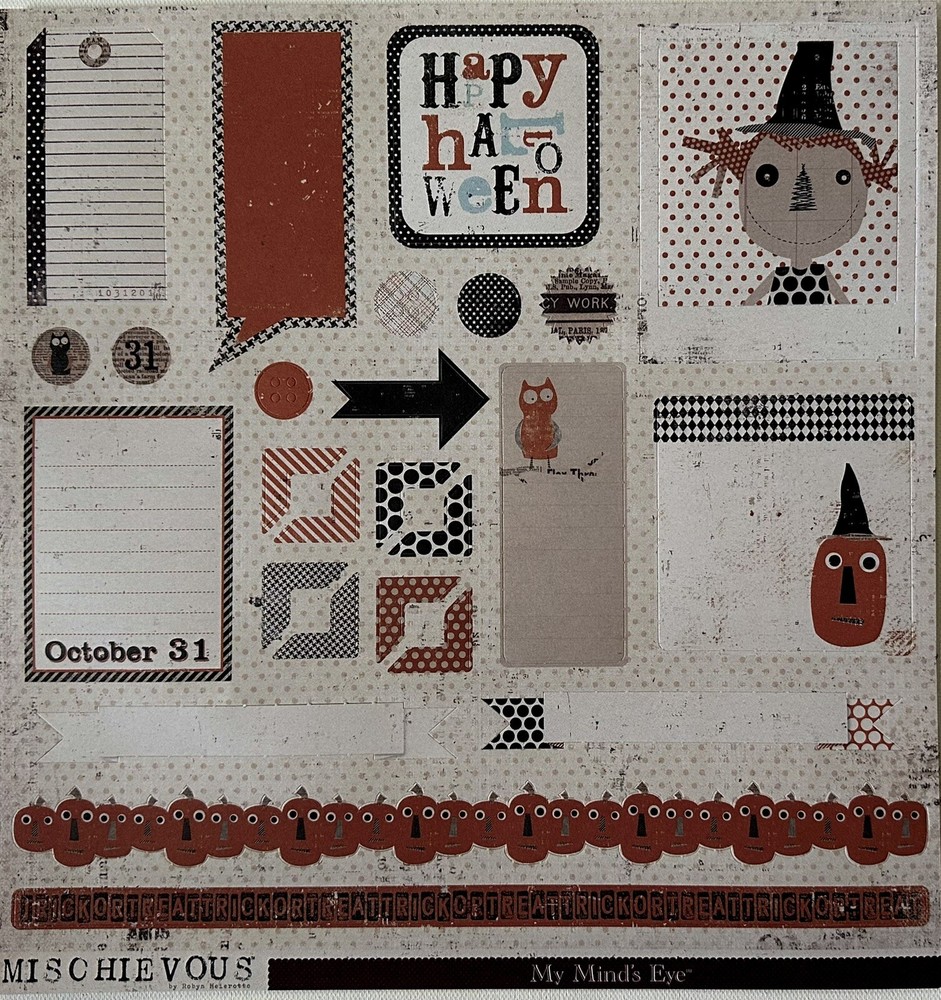 My Mind's Eye [Mischievous] Paper & Die Cuts Set- Save 60%