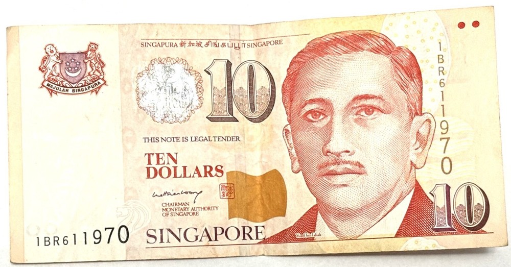 SINGAPORE banknote 10 Dollars