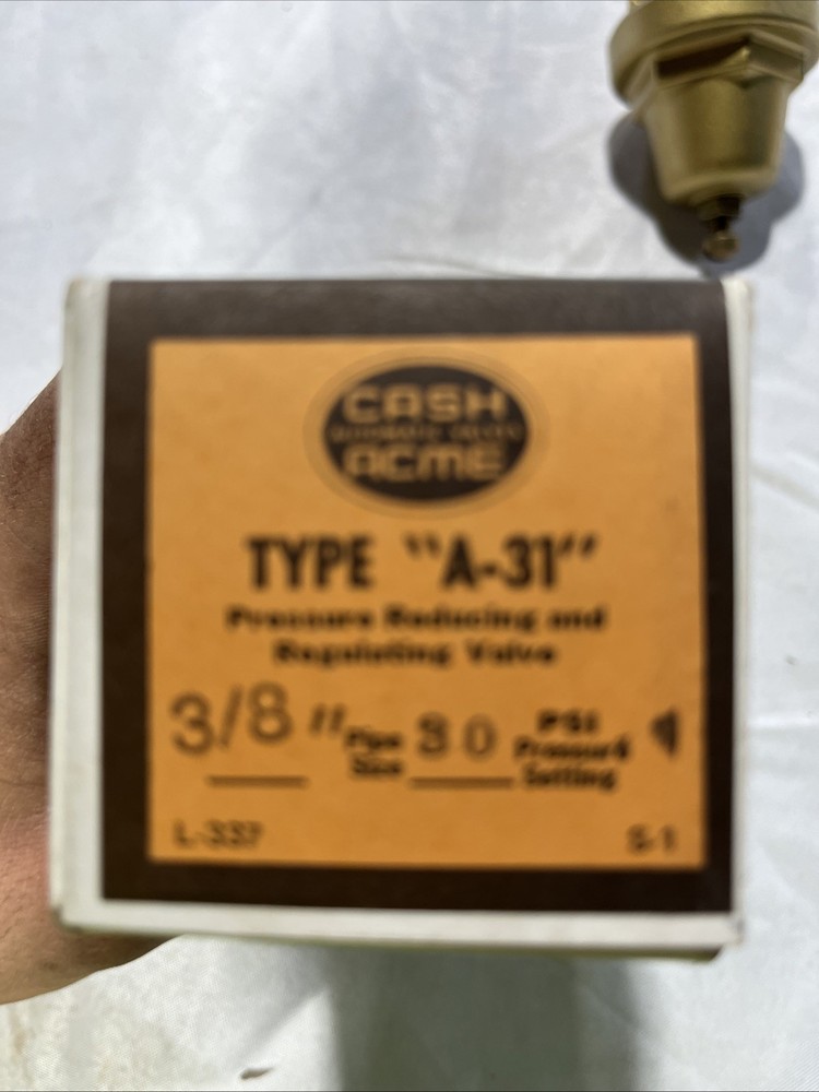 Cash Automatic Valves Acme Type A-31 Pressure Reducing Regulator