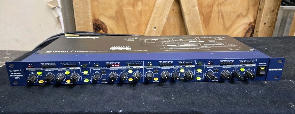 Samson S-Com 4 Four Channel Compressor/Gate - Ch. 1 is BAD - Please Read
