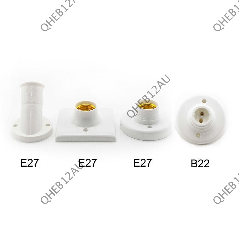 E27 B22 Screw Lamp Holders Light Bulbs Socket Snap-in Base Lamp Adapter 19H