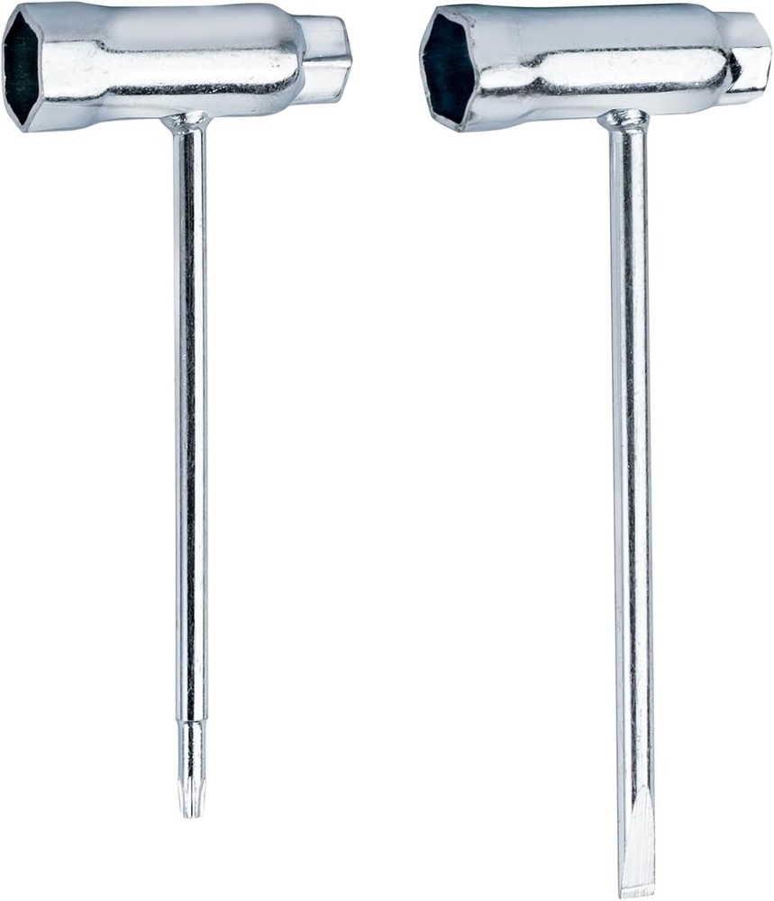 2pack 13mm x 19mm Combination Screwdriver Wrench Set, Chainsaw Scrench Silver