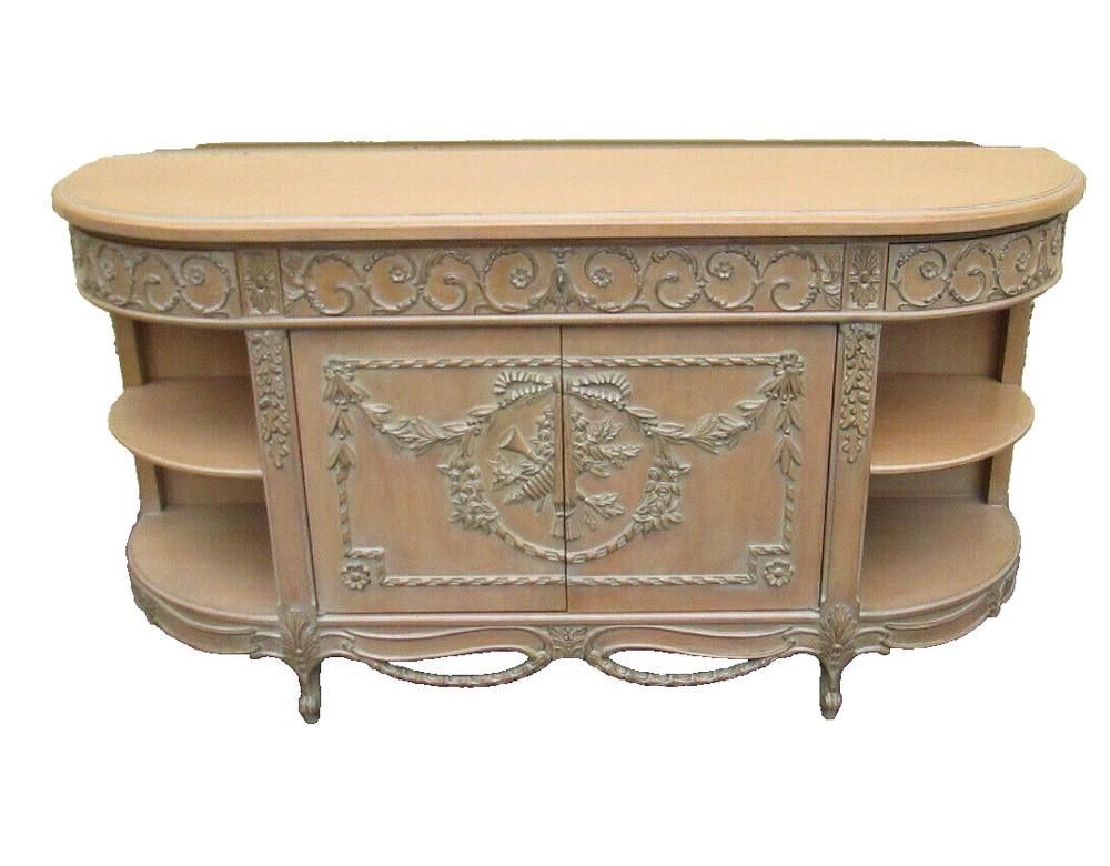 58310  ROSSI BROTHERS CUSTOM CABINET MAKERS PHILADELPHIA CARVED SERVER CABINET