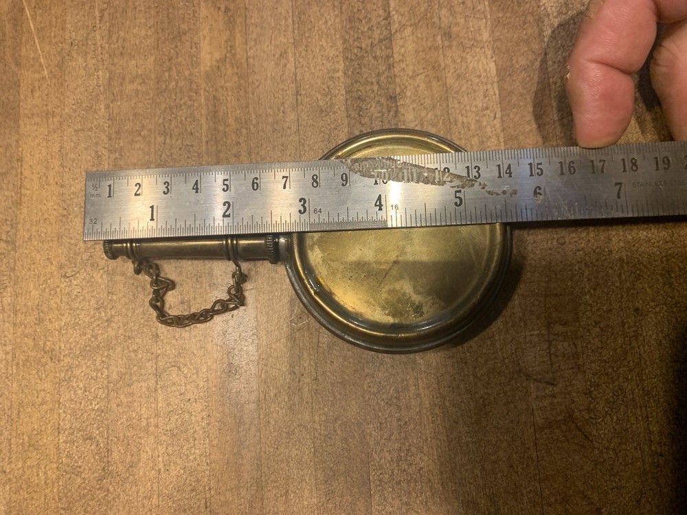 Antique Brass Banjo Oiler- War Time Oiler Can