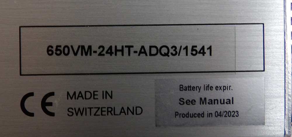 VAT 650VM-24HT-ADQ3 Vacuum Valve Position Controller VM-6 Working Surplus