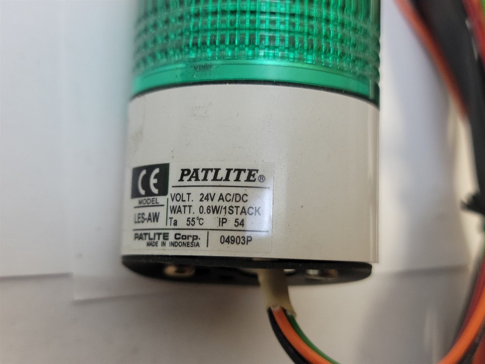 Patlite Model LES-AW Stack Light Green/Red/Amber , 24 AC/DC , 0.6W/1 stack
