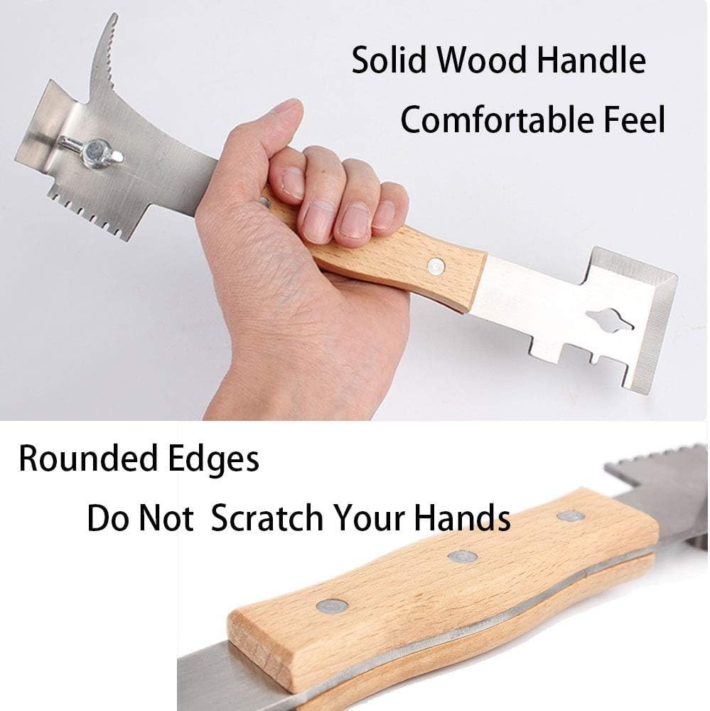 Compact 10.6-Inch Multi-Functional Hive Tool - The Ultimate Beekeeping Solution
