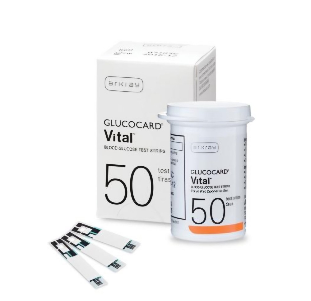 ARKRAY Glucocard Vital Blood Glucose 50 Test Strips