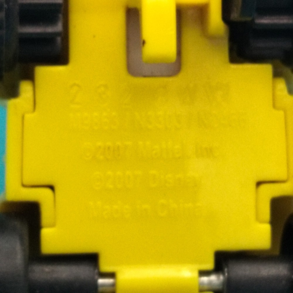 Disney 2007 Mickey Mouse Pull Back & Go Yellow Mattel Toy Car