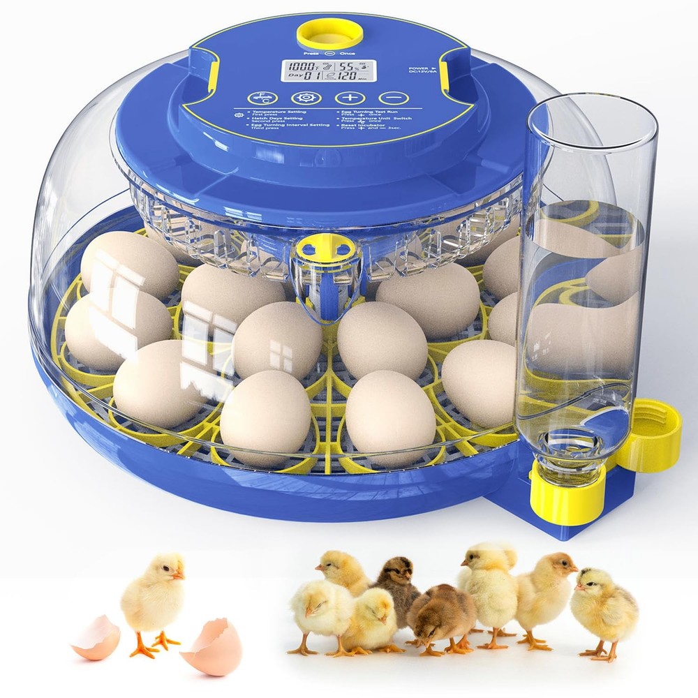 Forotone Incubators for Hatching Eggs, 18-Egg Incubator with Automatic Egg...