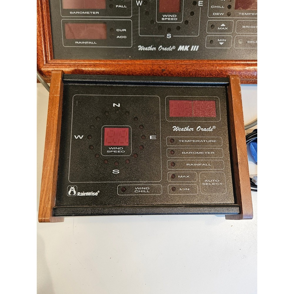 RainWise Weather Oracle MK III Wireless Display WS-2000 Computer Interface Set