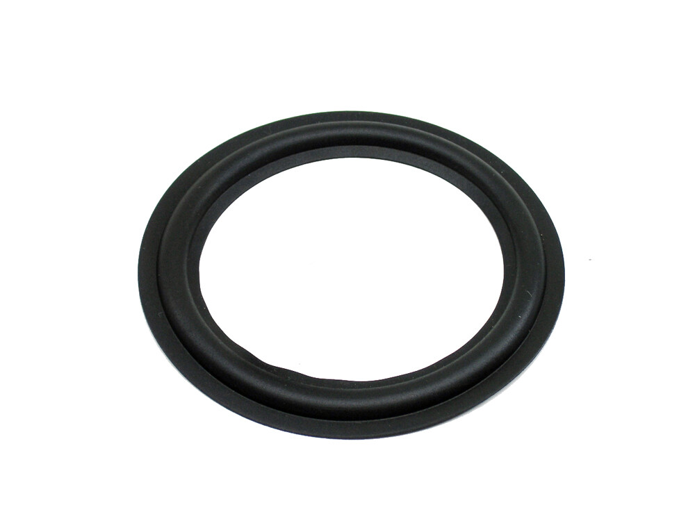 RS-4: 4" RUBBER SURROUND, 3.875" OD, 2.6875" ID, BLACK ANGLE ATTACH