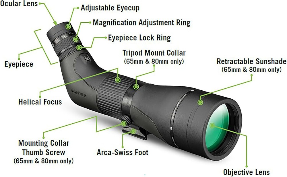 Vortex Optics Crossfire HD 12-36x50 Angled Spotting Scope