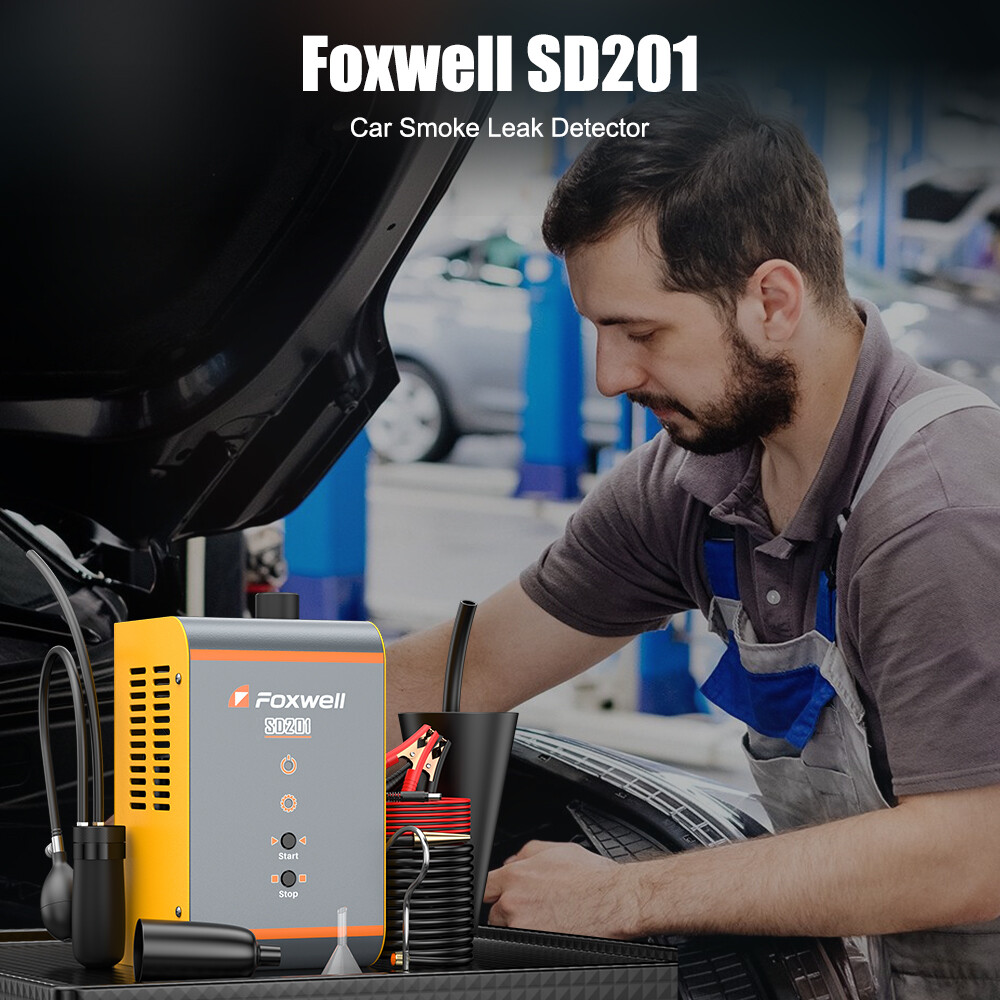 FOXWELL EVAP Smoke Machine Automotive Vacuum Pipe System Diagnostic Tool SD201